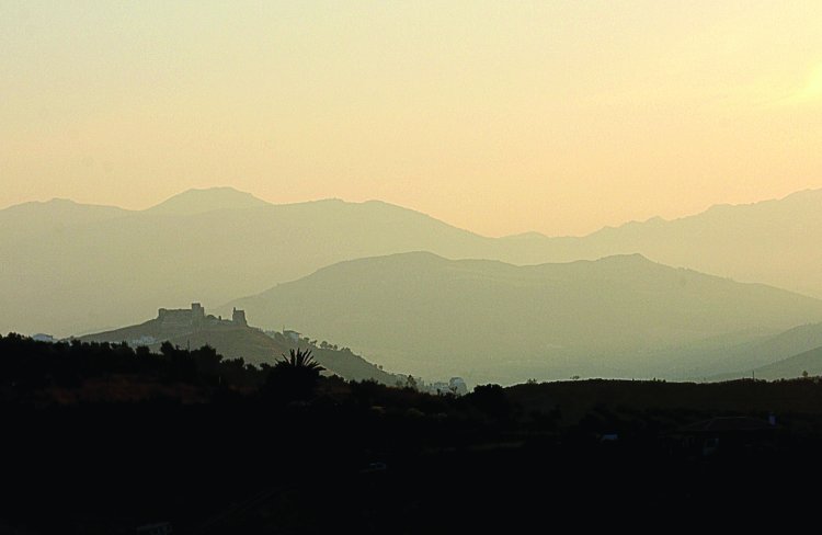 View of Álora Castle taken early one morning July 2008